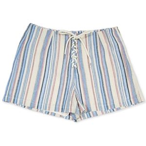 Hem & Thread Laced Front Striped Shorts